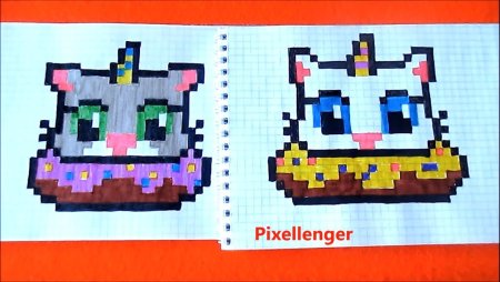 Картинки по клеточкам маленькие