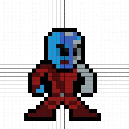 Рисунки по клеточкам Марвел