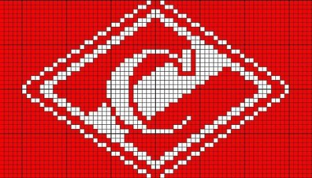 Фенечка Спартак схема