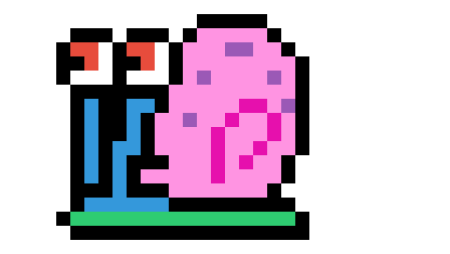 Гери улитка по клеточкам