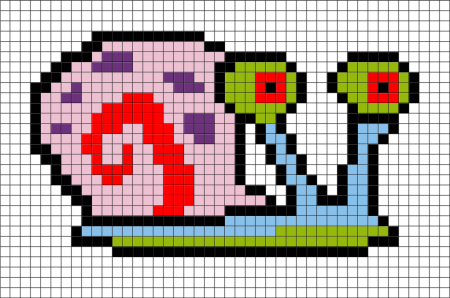 Улитка по клеткам