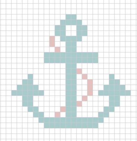 Рисунки крестиком по клеточкам