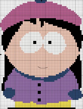 Саус парк схема для вышивки