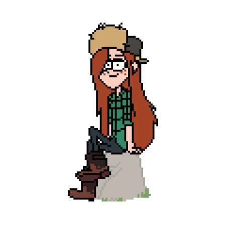 Венди по клеточкам из Гравити Фолз