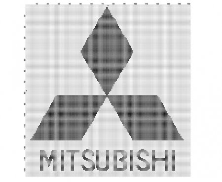 Значки автомобилей по клеточкам