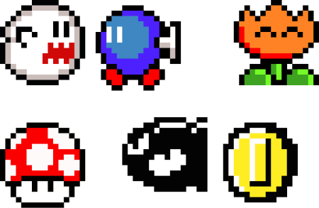 Марио пиксель
