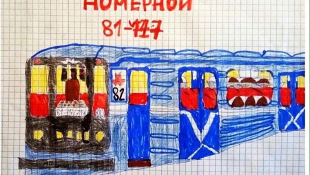 Вагон метро рисунок