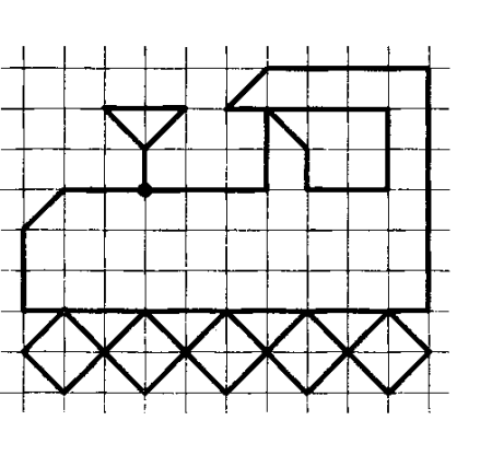 Рисование по клеточкам транспорт