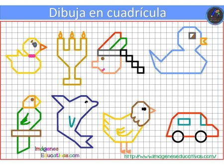 Рисунок по клеточкам для детей