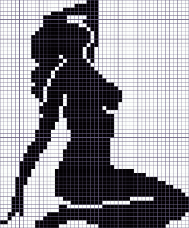 Рисунки по клеточкам девочки