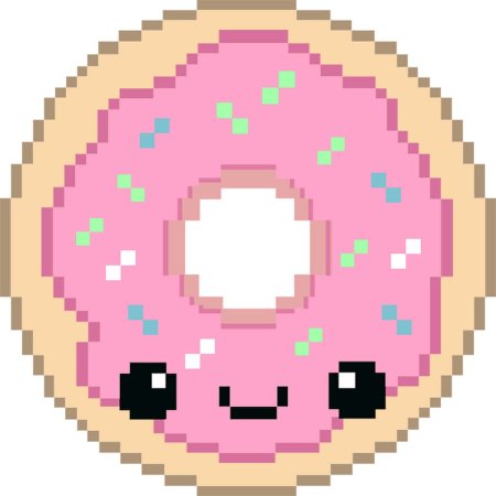 Рисунки по клеточкам маленькие пончики