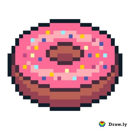 Пончик по клеточкам