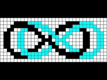 Схема фенечки со знаком бесконечности