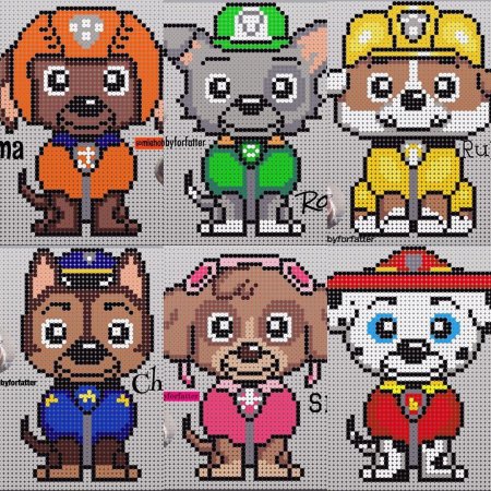 Вышивка крестом Щенячий патруль Скай