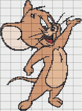 Жаккард Микки Маус