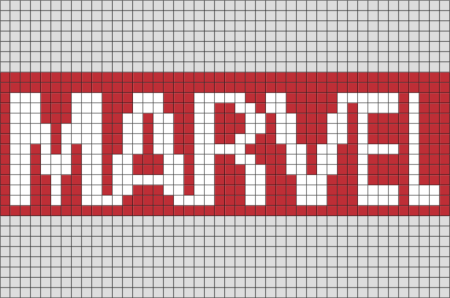 Фенечка Марвел схема
