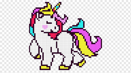 Единорог пиксель