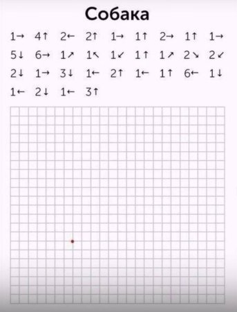 Графические диктанты для дошкольников крупная клетка