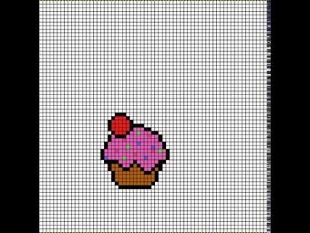 Рисунки по клеточкам кексики