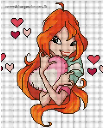 Блум Винкс вышивка