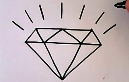 Нарисовать Кристалл по клеточкам