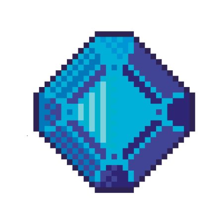 Кристалл пиксель арт