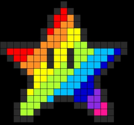 Звездочка по клеткам