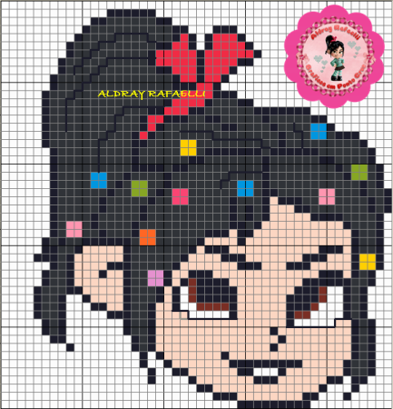 Ванилопа рисунок на клеточках