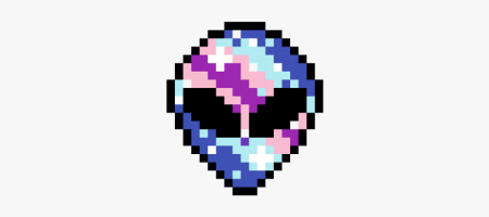 Рисунки по клеточкам инопланетянин