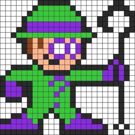 Рисование по клеткам авокадо