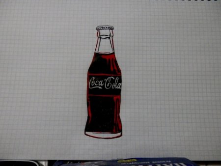 Рисование по клеточкам Кока кола