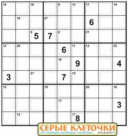 Судоку суммы