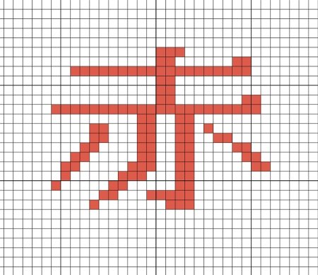 Японское рисование по клеточкам