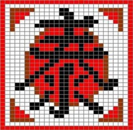 Китайские символы по клеточкам