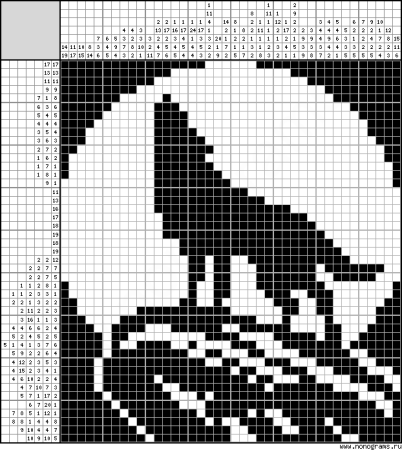 Японские кроссворды черно-белые