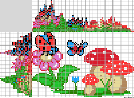 Вышивка японский кроссворд