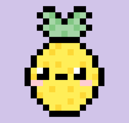 Ананас по клеточкам