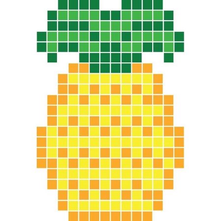 Рисунки по клеточкам фрукты