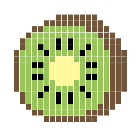 Рисование по клеточкам фрукты