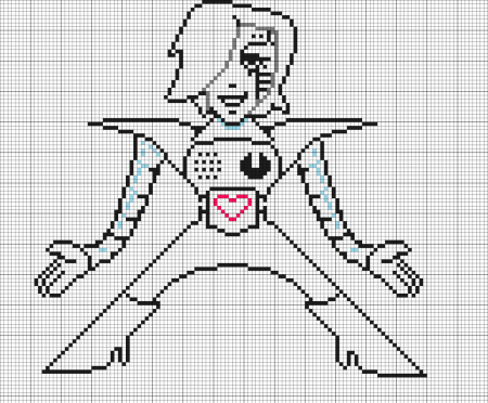 Меттатон экс пиксель арт