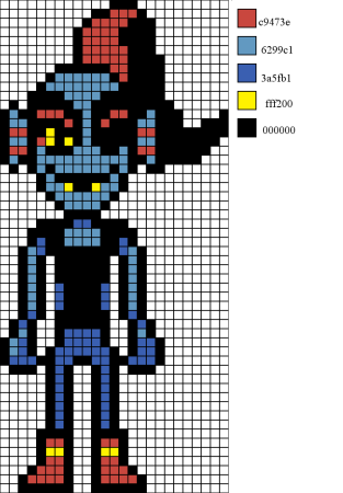 Андайн андертейл пиксельный