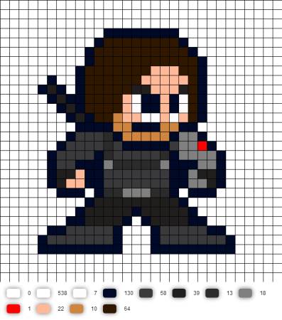 Марвел по клеточкам