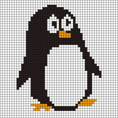 Вышивание крестиком Пингвин