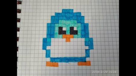 Пингвин по клеткам