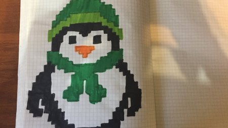 Пингвин по клеткам