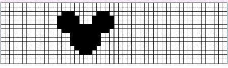 Рисунки по клеточкам черные маленькие