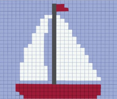 Корабль по клеточкам