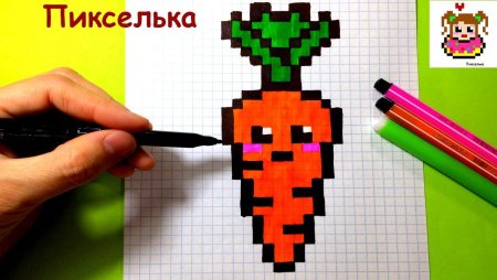 Рисование по клеточкам в тетради пикселька