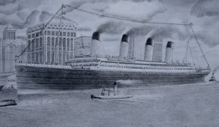 Титаник 1912 рисовка