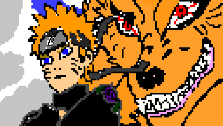 Наруто курама пиксель